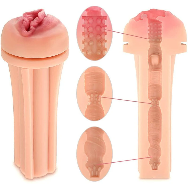 0184M   Ultimate Grip Realistic Textured Pocket Pussy - Image 7