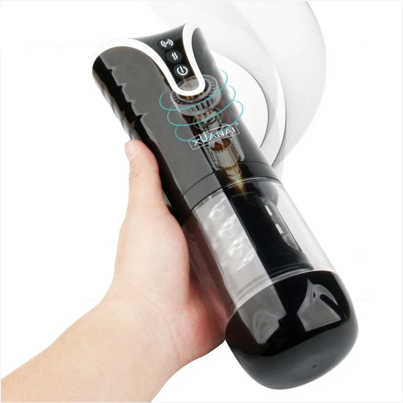 0201M Realistic Blowjob Thrusting Automatic Rechargeable Waterproof Multifunction Masturbator with Voice