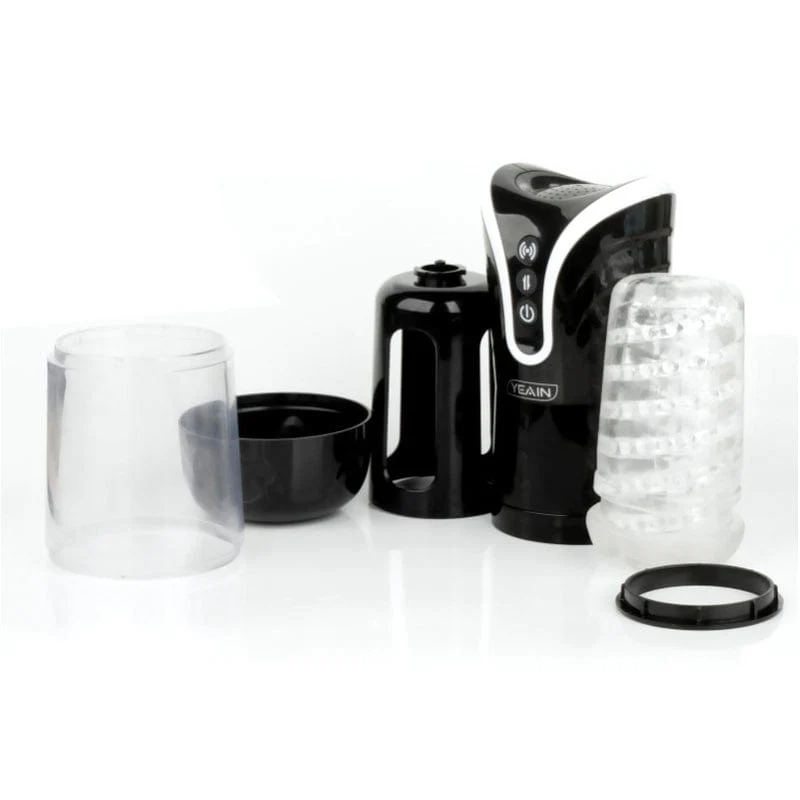 0201M Realistic Blowjob Thrusting Automatic Rechargeable Waterproof Multifunction Masturbator with Voice - Image 3