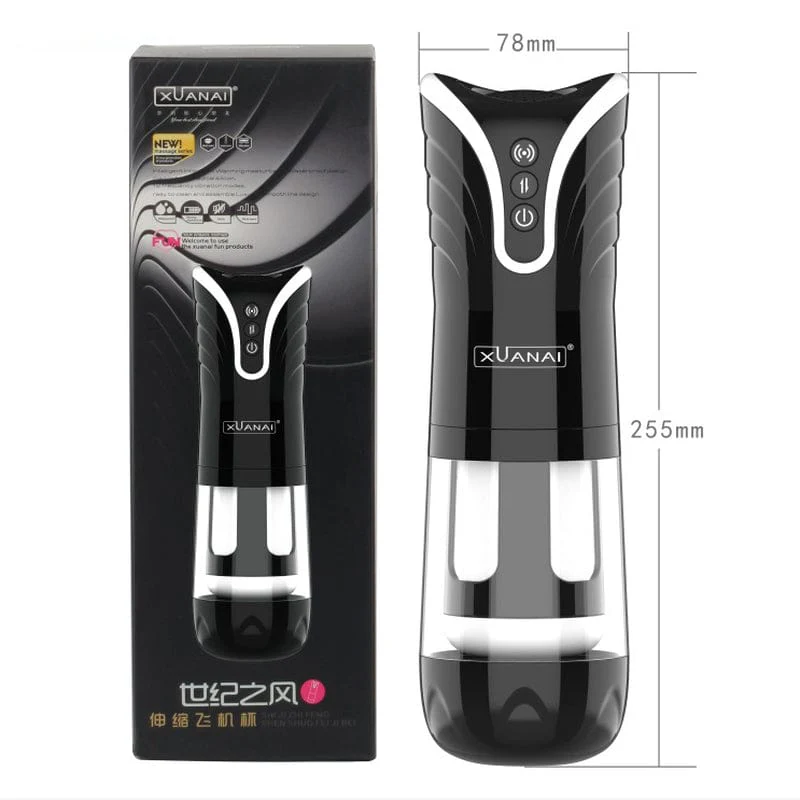 0201M Realistic Blowjob Thrusting Automatic Rechargeable Waterproof Multifunction Masturbator with Voice - Image 4