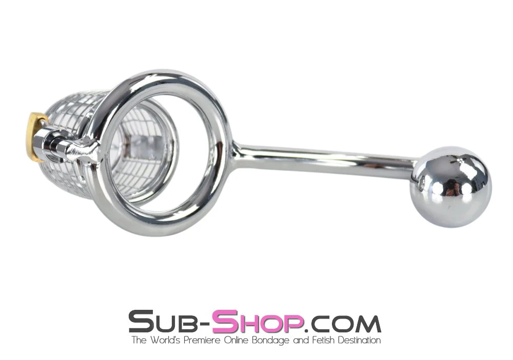 0218M The Ultimate Control Chastity Cage & Plug System - Image 5