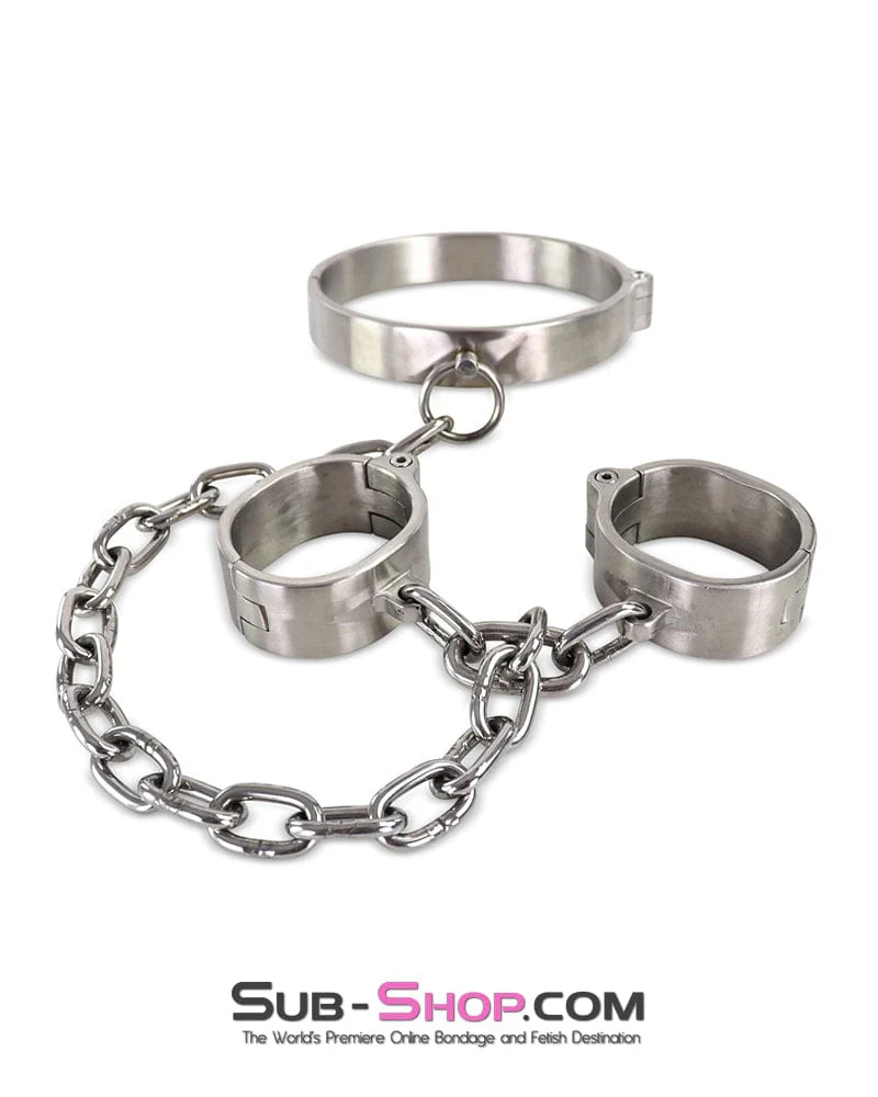 0264M Master’s Choice Locking Stainless Steel Collar & Wrist Restraints