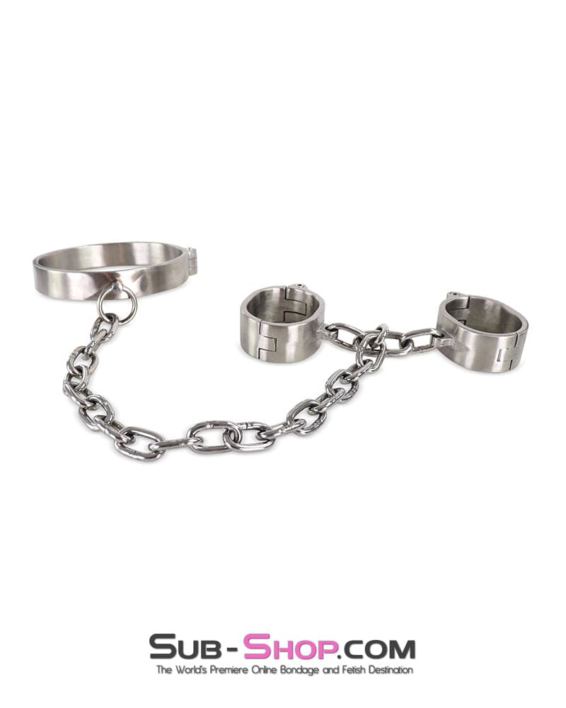 0264M Master’s Choice Locking Stainless Steel Collar & Wrist Restraints - Image 5