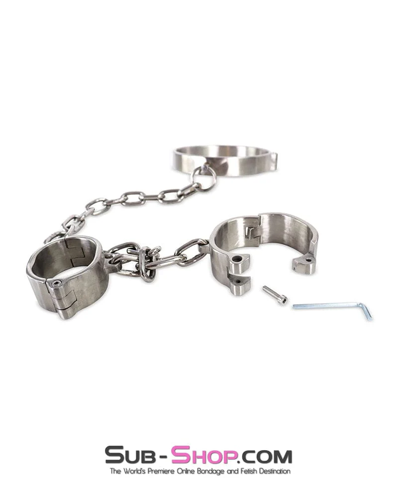 0264M Master’s Choice Locking Stainless Steel Collar & Wrist Restraints - Image 6