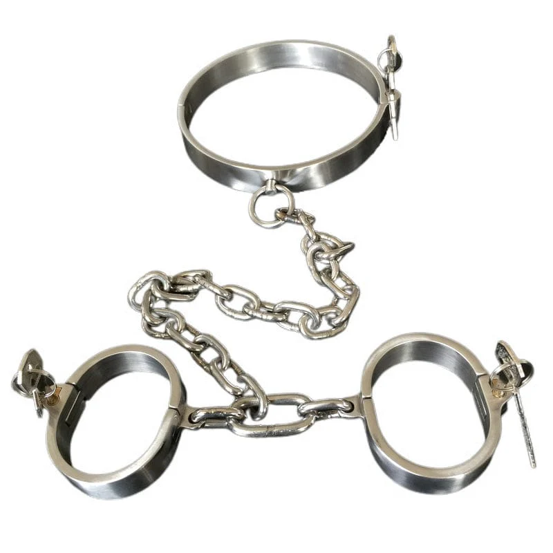 0267M Steel Collar To Wrist Serving Set With Tubular Key Locks - Image 3