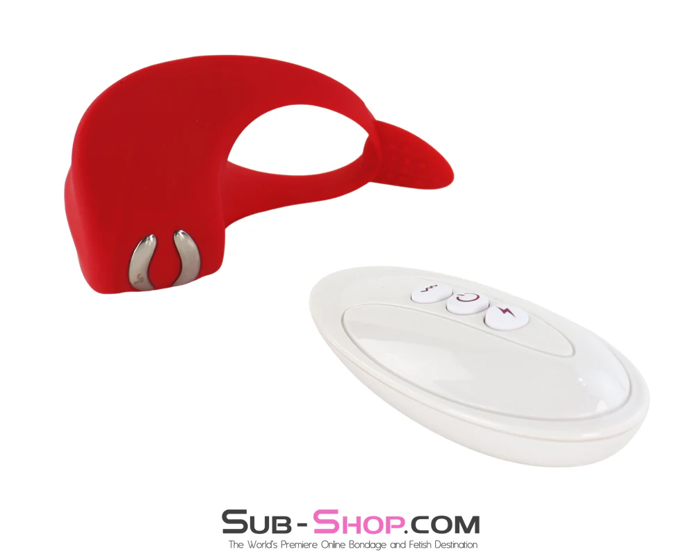 0323M Electric Shock + Vibrating Cock Ring with Remote Control🔥 FINAL CLEARANCE – Last Chance! - Image 3