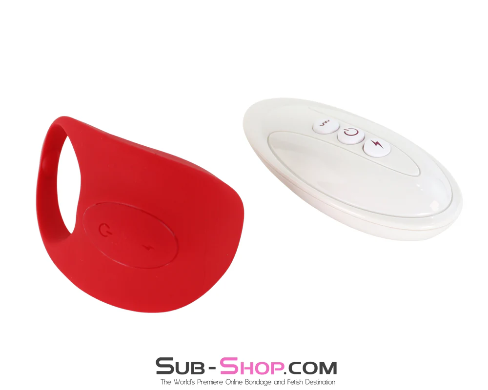 0323M Electric Shock + Vibrating Cock Ring with Remote Control🔥 FINAL CLEARANCE – Last Chance! - Image 4