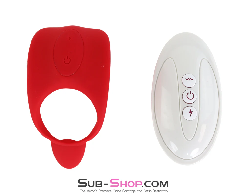 0323M Electric Shock + Vibrating Cock Ring with Remote Control🔥 FINAL CLEARANCE – Last Chance! - Image 5