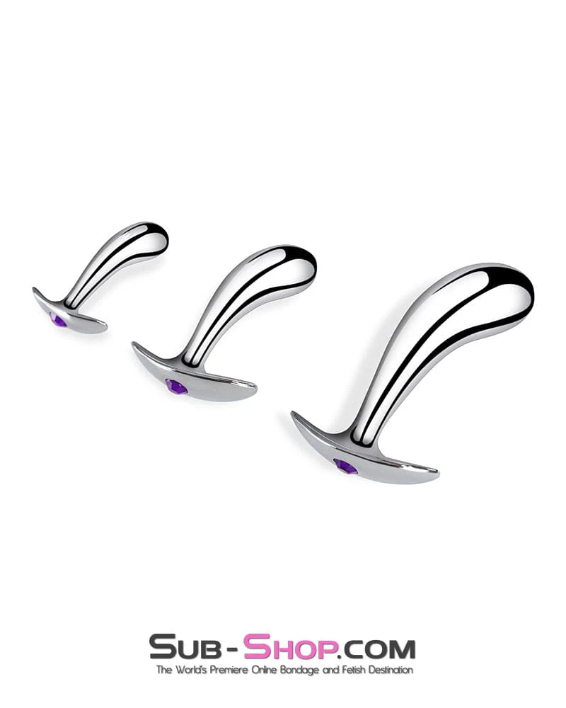 0339M  Prostate Pleaser Stainless Steel Butt Plug - Image 2
