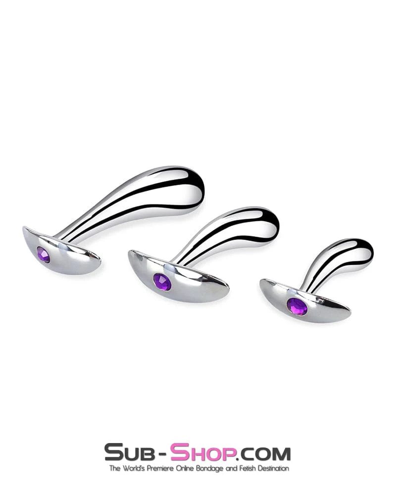 0339M  Prostate Pleaser Stainless Steel Butt Plug - Image 7
