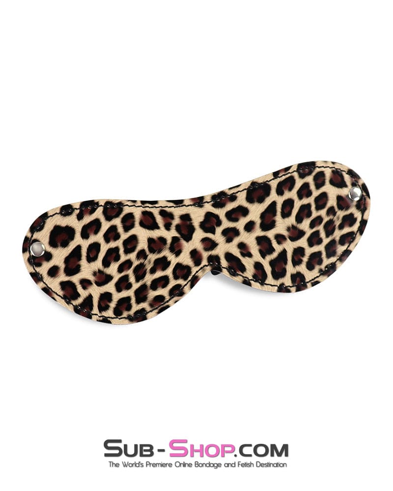 0362RS Animal Instincts Leopard Print Blindfold