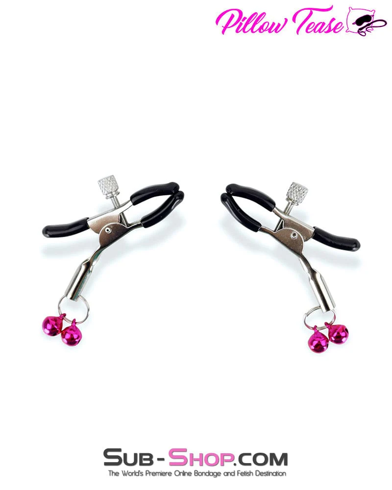 ✨ 0383M Little Bells Adjustable Rubber Tipped Nipple Clamps - BLACK FRIDAY PREVIEW✨