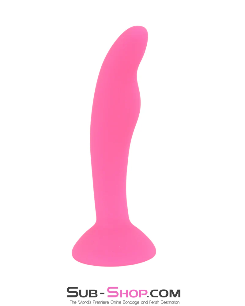0437M  Pink Mini Tapered Silicone Anal Training Plug with Suction Cup Base🔥 FINAL CLEARANCE – Last Chance!