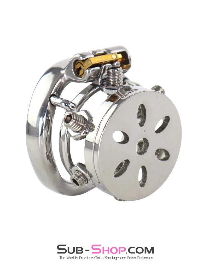 0507M Spiked Steel Chastity Cage - Locking Male Chastity Device with 6 Adjustable CBT Spikes 🔥 FINAL CLEARANCE – Last Chance!