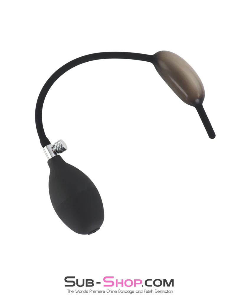 0652AE Inflatable Urethral Plug - Inflatable Penis Sound Dilator with Pump Bulb