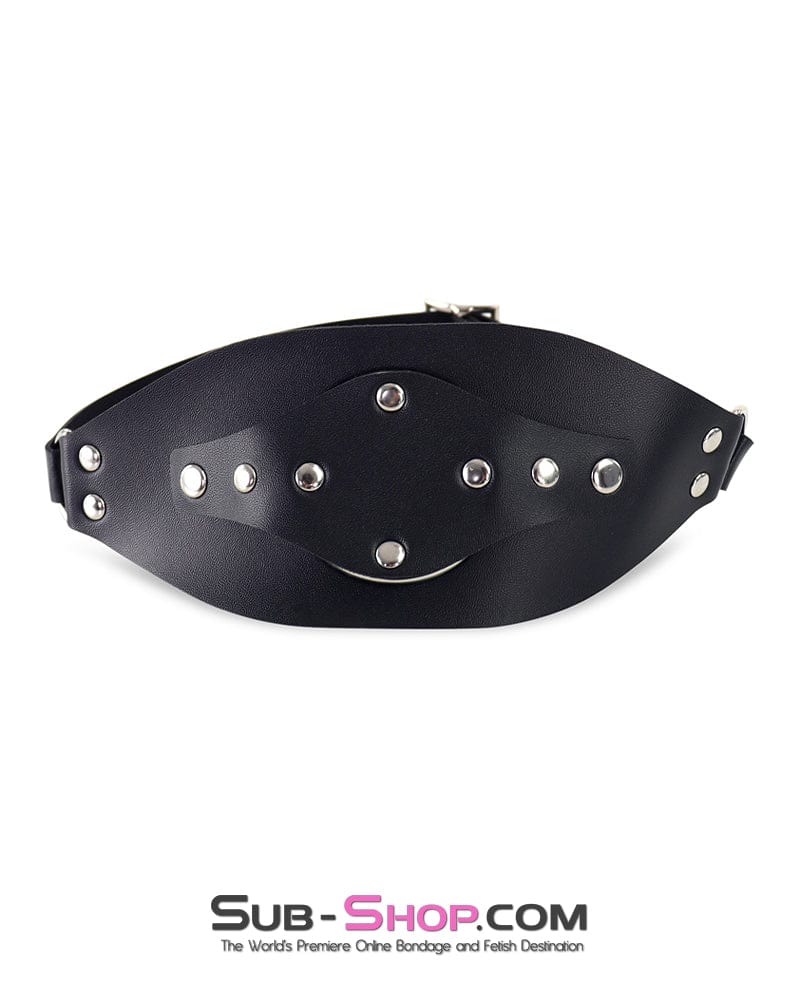 0678DL  Open Ring Panel Penis Gag with Removable Silicone Dildo Gag - Image 3
