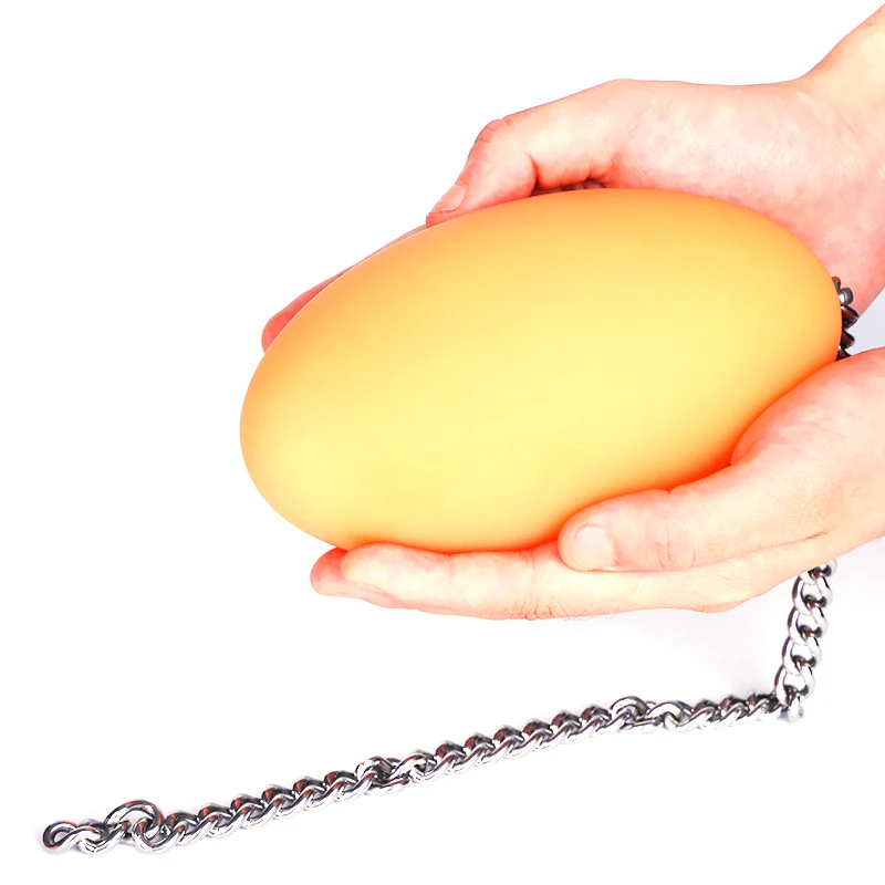 0819M Luminous Ovipositor Egg Plug – Glow-in-the-Dark Egg with Chain Leash