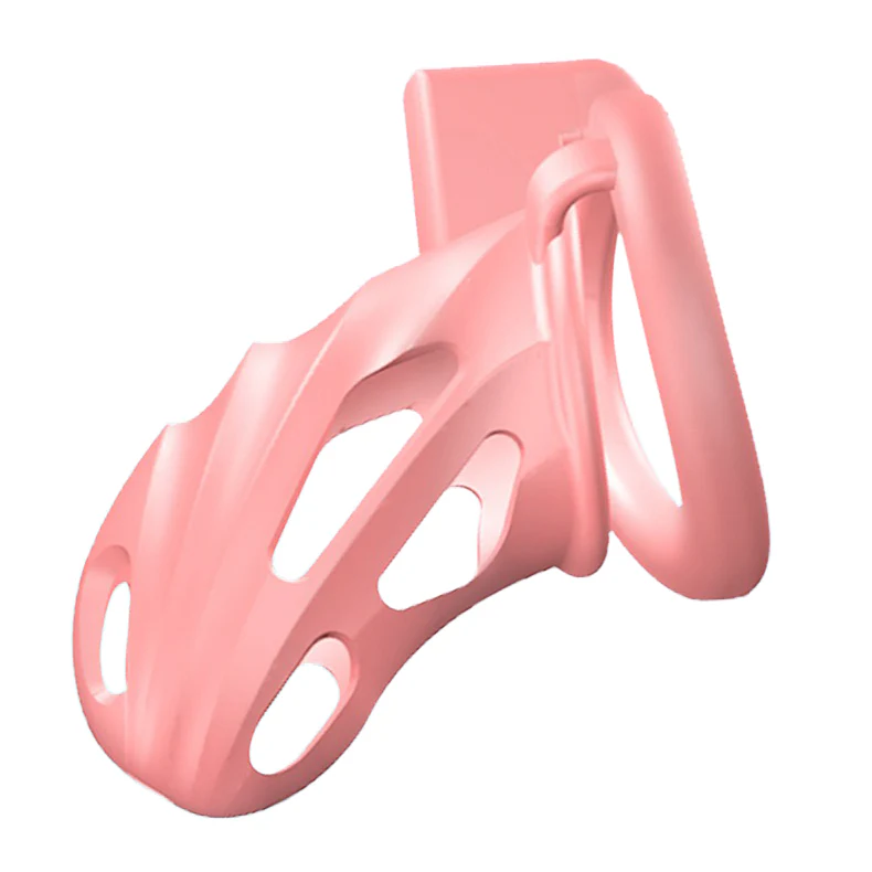 0825M PrettyPink Sissy Chastity Cage - Hidden Lock Cock Cage for Submissive Sissies & Chastity Training