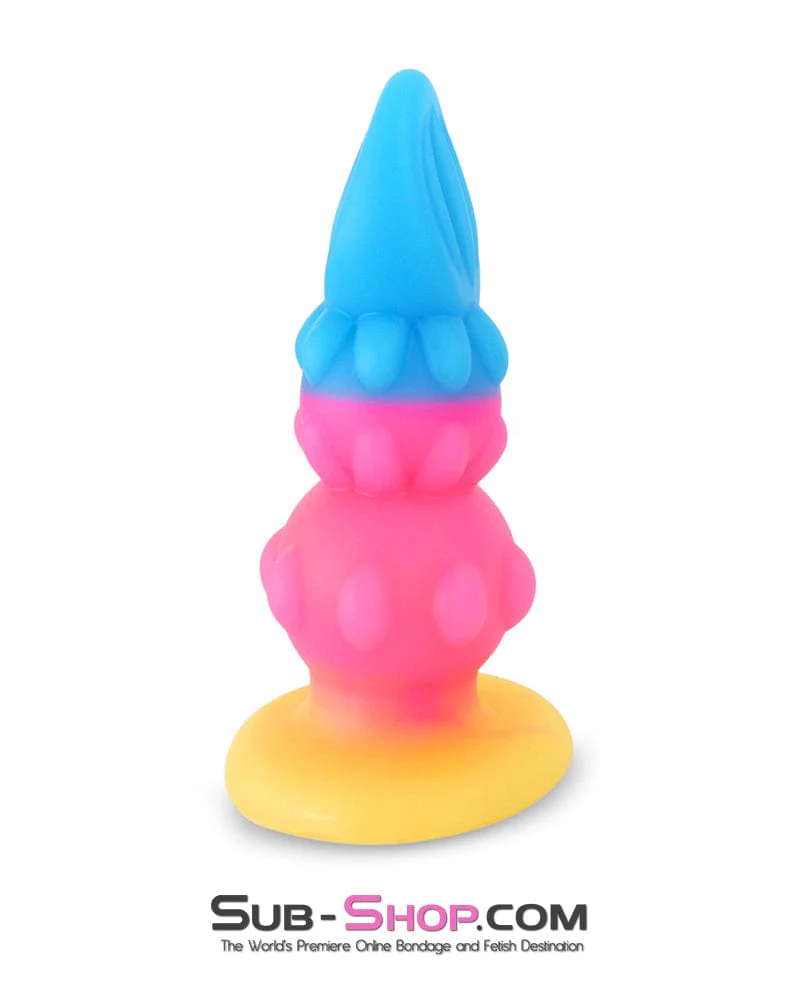 0827DL  Cosmic Pop Colored Anal Plug - Medium - Image 2