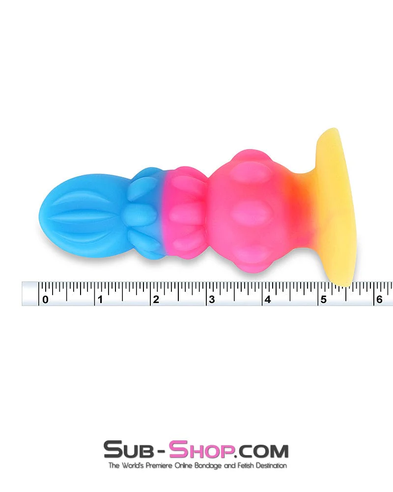 0827DL  Cosmic Pop Colored Anal Plug - Medium - Image 3