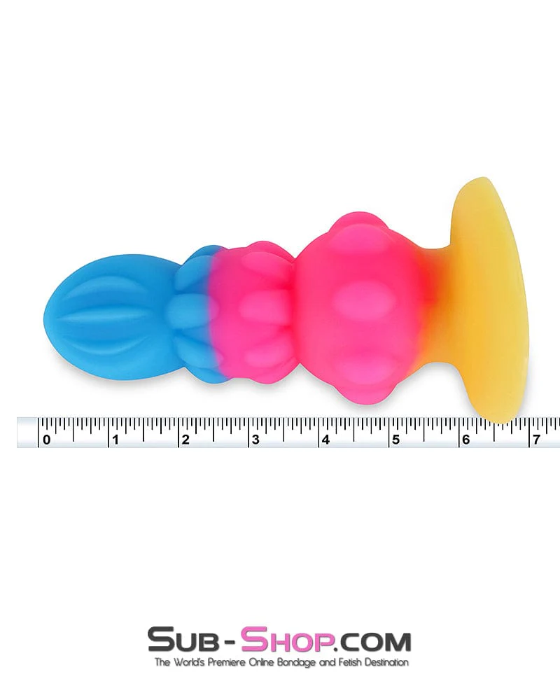 0837DL Cosmic Pop Colored Anal Plug - Large - Image 4