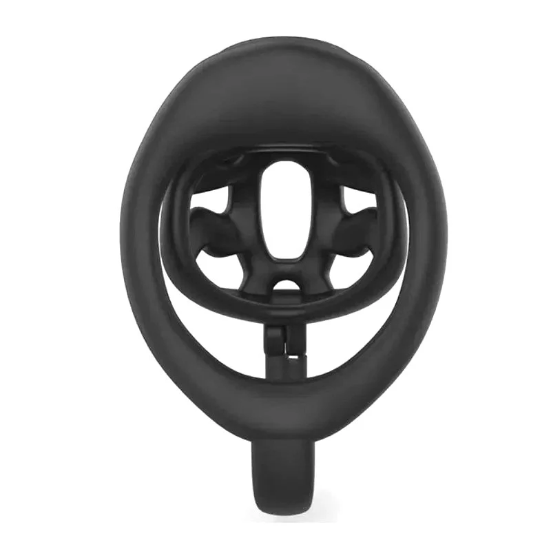 0851M Flip-Top Breathable Chastity Cage - Lightweight, Locking, 3 Base Ring Sizes - Image 2