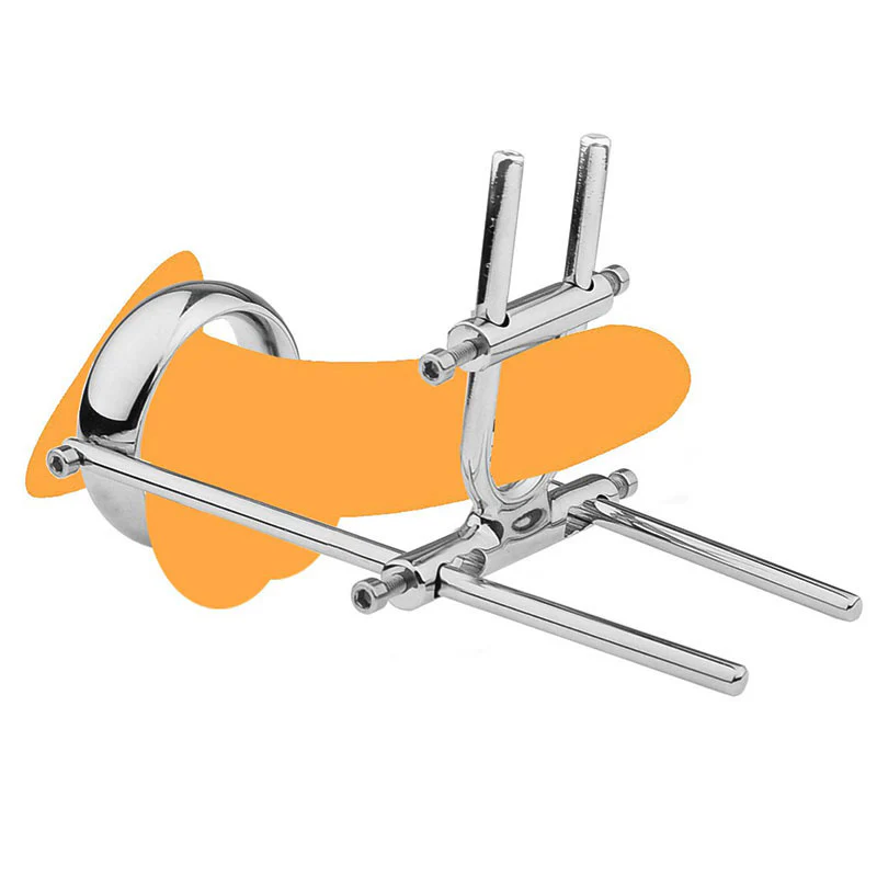 0859M Stainless Steel CBT Penis Extender – Adjustable with Ball Ring Base