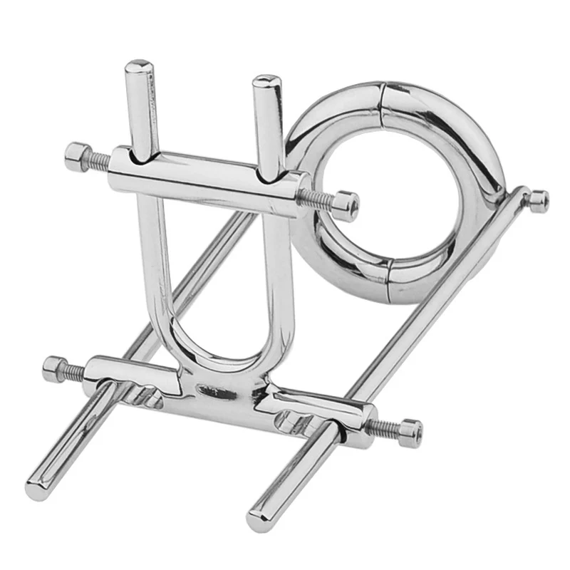 0859M Stainless Steel CBT Penis Extender – Adjustable with Ball Ring Base - Image 8