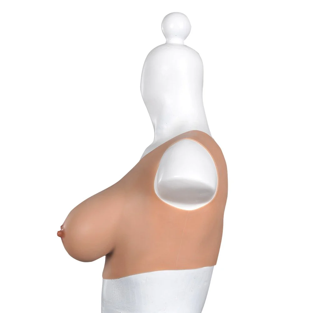 0860M  Silicone Crossdresser Breast Forms Top – DD Cup Realistic Fit - Image 2