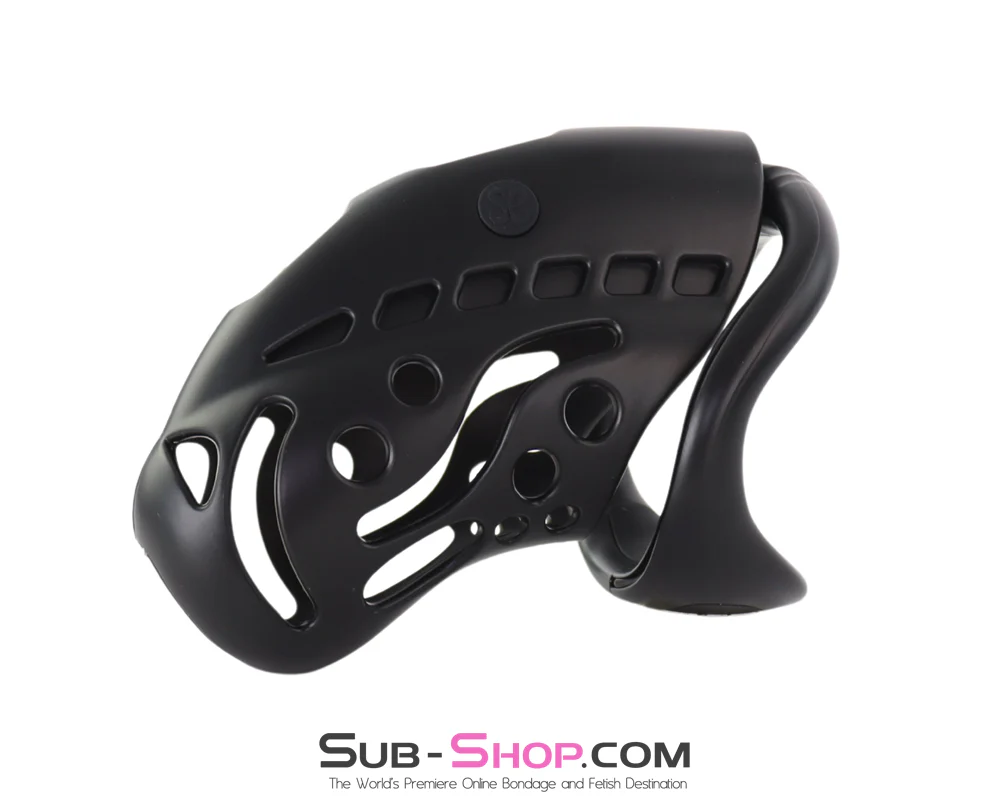 0922M Electric Shock CB Chastity Lock - Remote-Controlled Cage with 3 Rings & Urethral Sound - Image 3