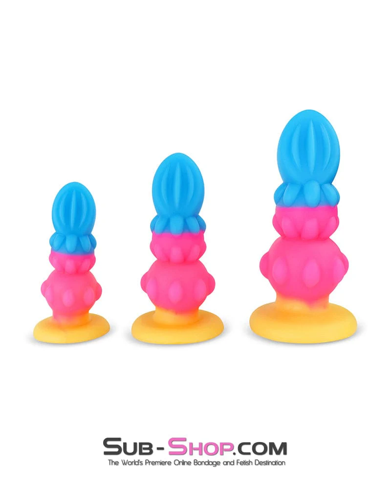 0827DL  Cosmic Pop Colored Anal Plug - Medium - Image 4