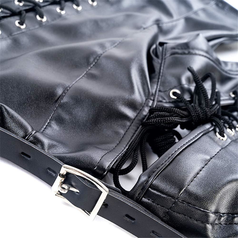 0981M Lace-Up Arm Binding Straitjacket - Full Control Bondage Top - Image 7
