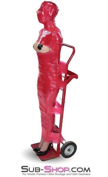 5739A-SIS      1,000 ft. Erotic Sissy Bondage Fantasy Wrap, Red - Image 12