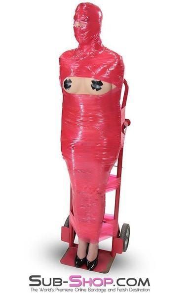 5739A-SIS      1,000 ft. Erotic Sissy Bondage Fantasy Wrap, Red - Image 8