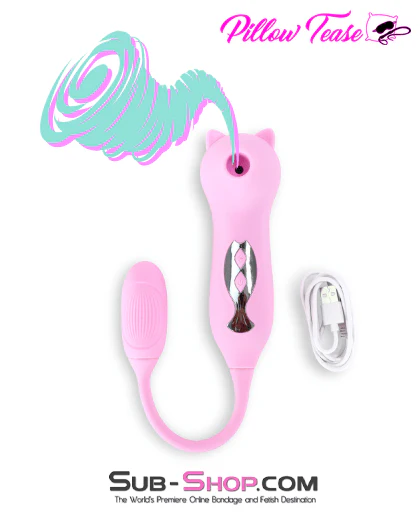 9037M 10 Function 2-In-1 Waterproof Rechargeable Suction Vibrator