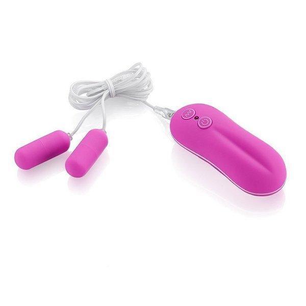 4720M 10 Function Dual Pink Vibrating Soft Touch Bullets - LAST CHANCE - Final Closeout! - Image 2