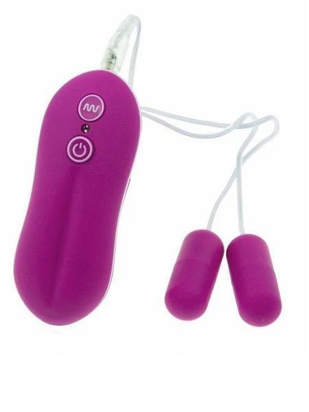 9340M    10 Function Dual Purple Vibrating Soft Touch Bullets - LAST CHANCE - Final Closeout! - Image 3