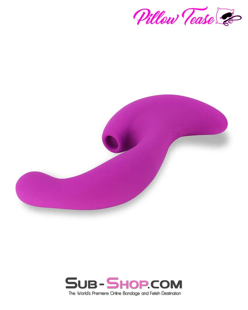 7225M      10 Function Waterproof Silicone Clit Suction G-spot Vibrator - Image 3