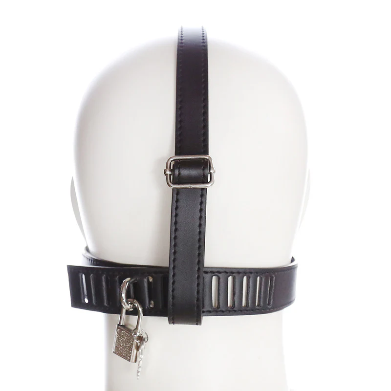 1101M Ashtray Penis Gag Harness for Objectification Play, Locking - Image 5