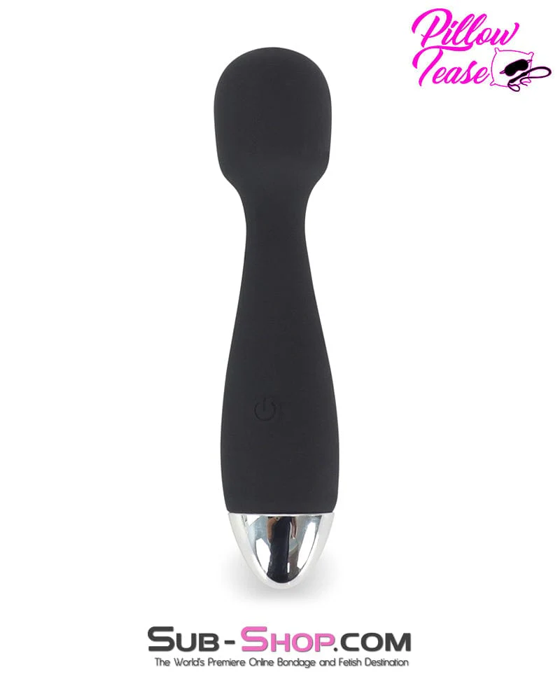 4476M      12 Function Waterproof Silicone Demi Wand Vibrator