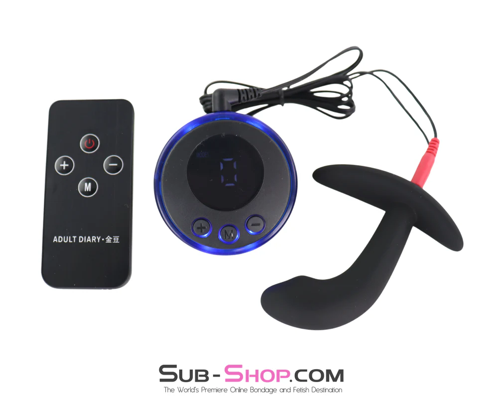 1329M Electric Shock Prostate Trainer - E-Stim Anal Plug with Digital Controller & Remote - Image 2