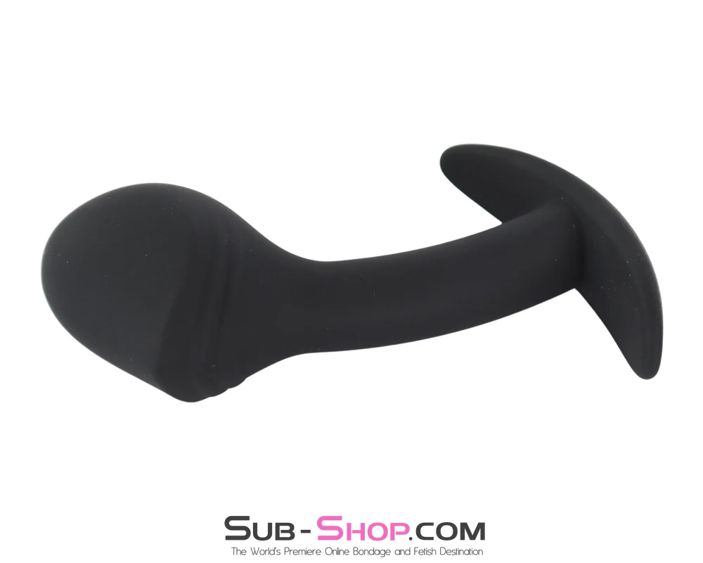 1336M Curved Prostate Plug - Ergonomic Anal Massager with Large Bulb Tip - Image 3