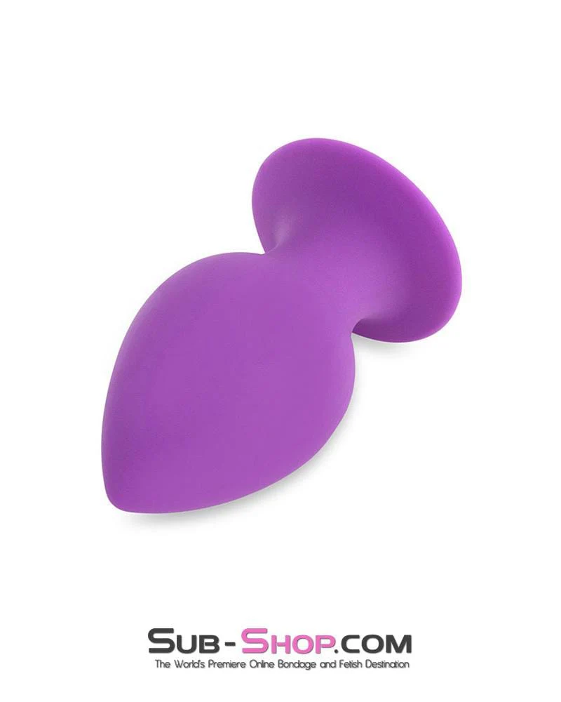 1365M-SIS      Sissy Make Me Take It BIG Silicone Butt Plug - Image 2