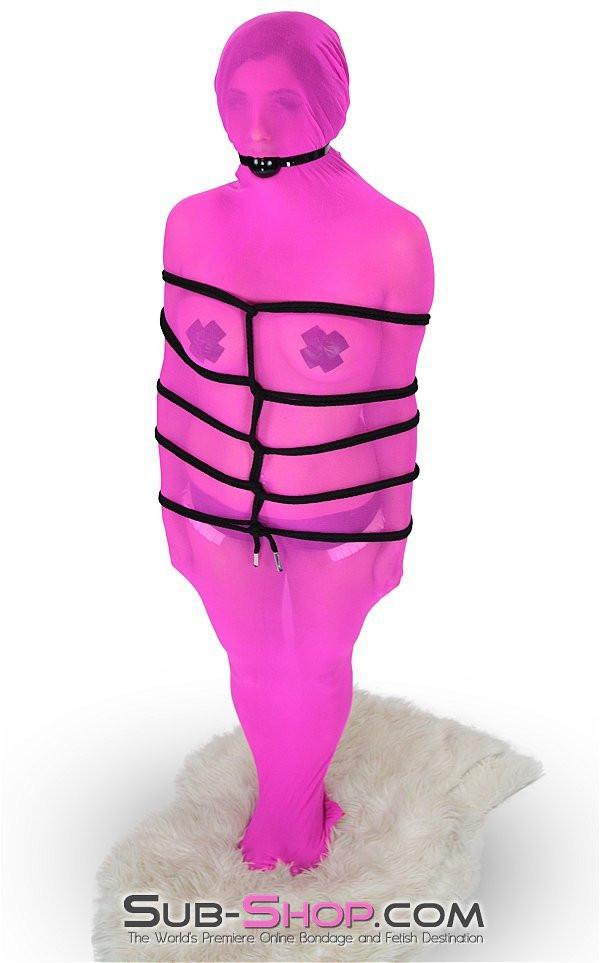 1517DL      Sheer Encasement Pink Silk Full Body Sack - Image 12