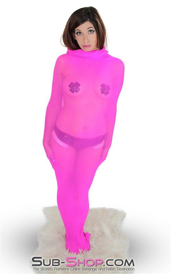 1517DL      Sheer Encasement Pink Silk Full Body Sack - Image 6