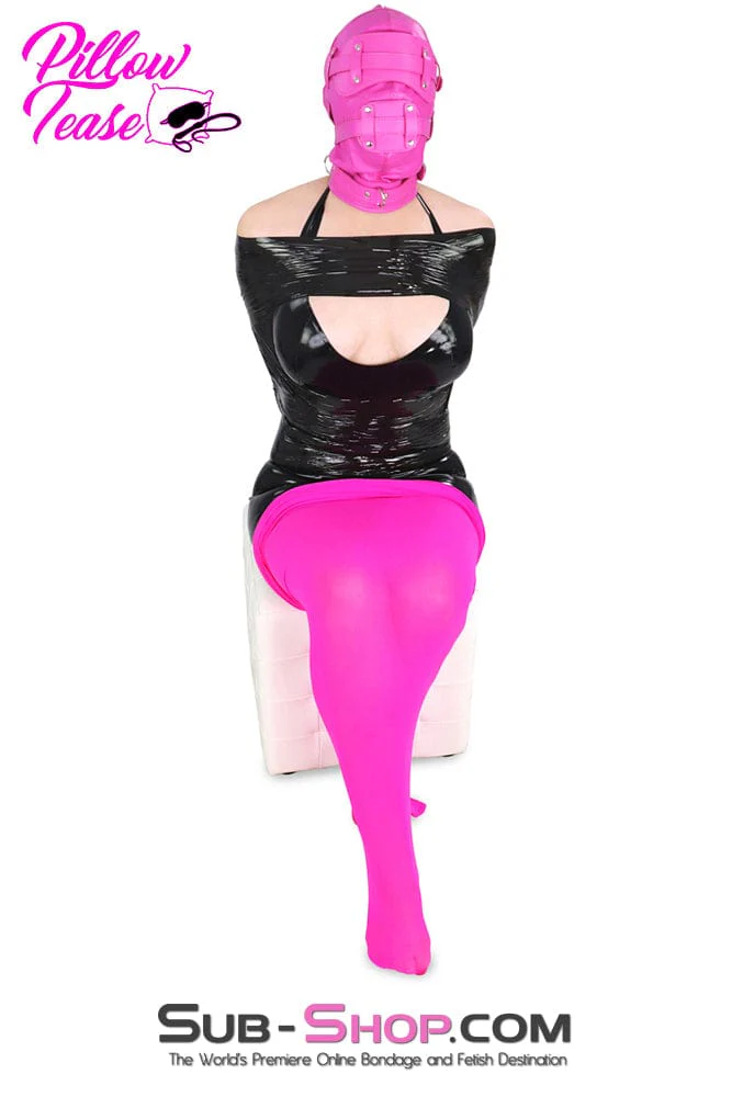 1517DL      Sheer Encasement Pink Silk Full Body Sack - Image 9