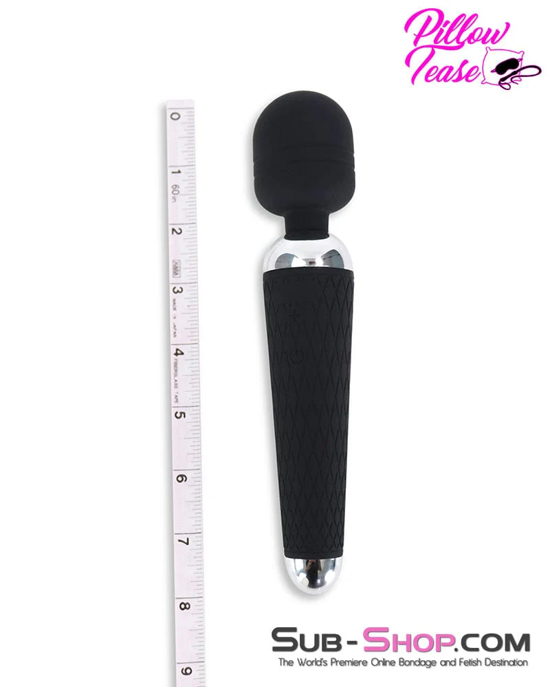 5759M      16 Function Waterproof Rechargeable Silicone Wand Massager - Image 3