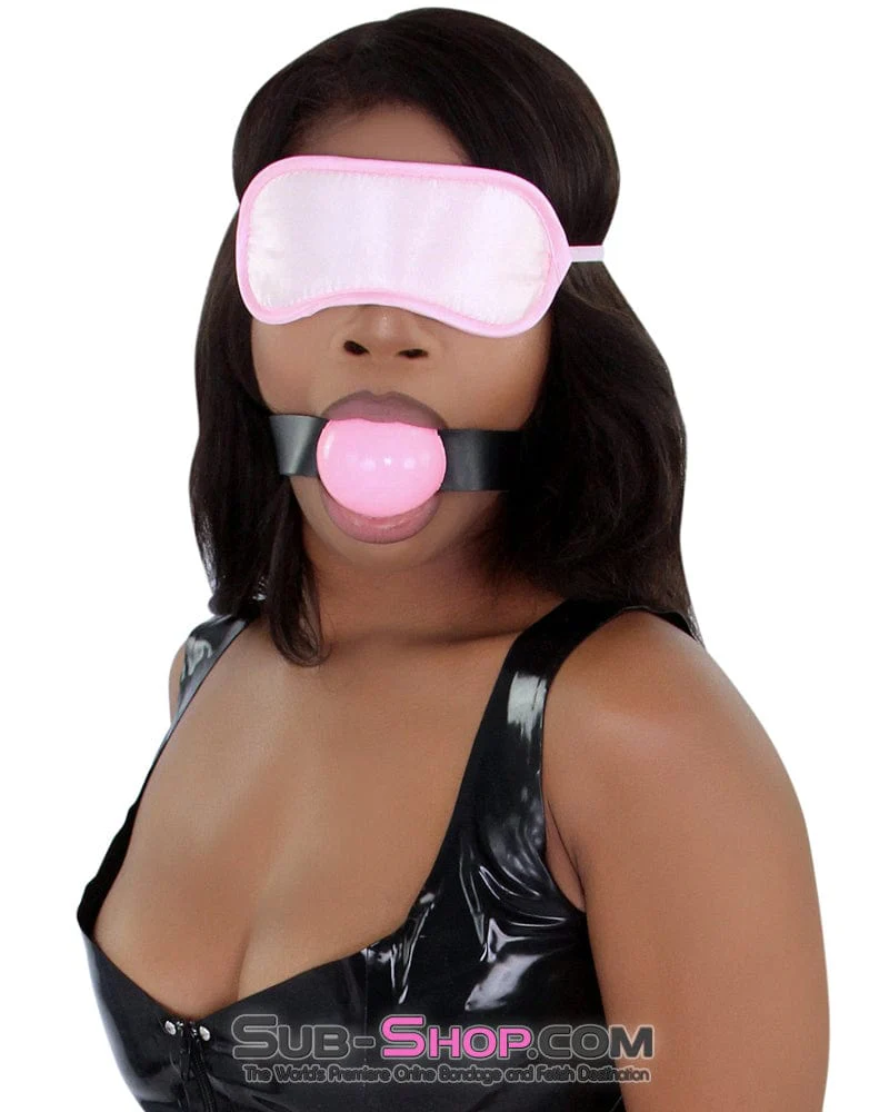 0597A      2" Large Ball Gag, Candy Pink Ball Gag - Image 11
