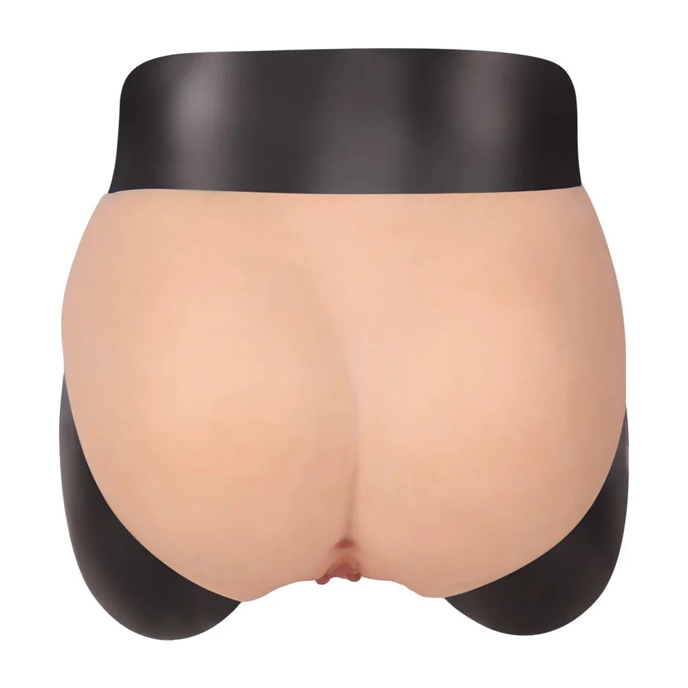 2262M  Real-Feel Silicone Vagina Panties with Front Hole - Feminizing Crossplay Underwear, Ultra-Stretch Fit - Image 4