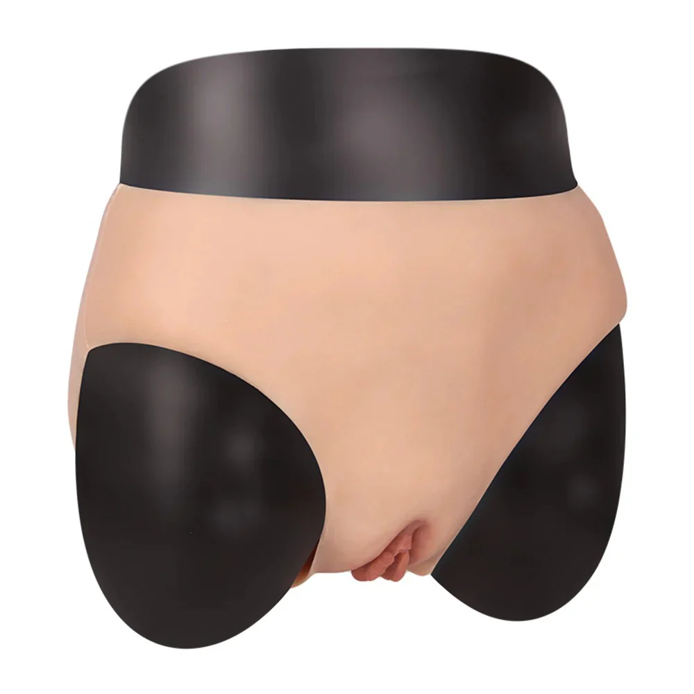 2262M  Real-Feel Silicone Vagina Panties with Front Hole - Feminizing Crossplay Underwear, Ultra-Stretch Fit - Image 5